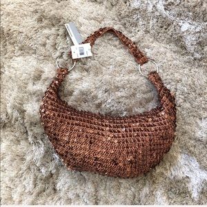 Boho/Gypsy Soft Chic Knitted Sequined Bag 🤎NWT🤎